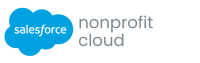 Salesforce Nonprofit Cloud logo featuring the blue Salesforce cloud icon.
