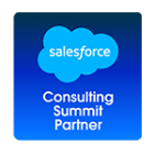 Salesforce Partner Summit badge.