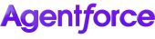 Purple Agentforce logo.