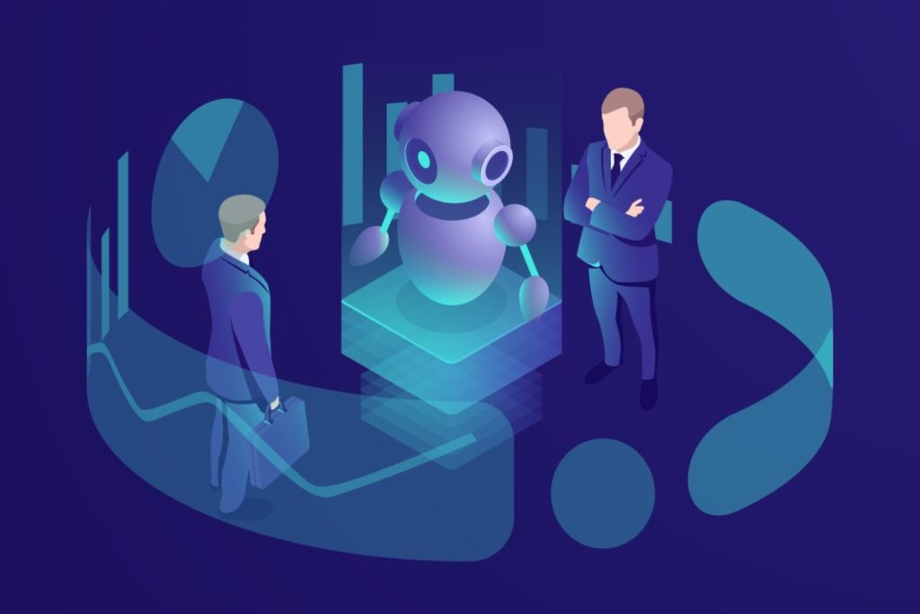 professional services team using AI tools for optimized service delivery