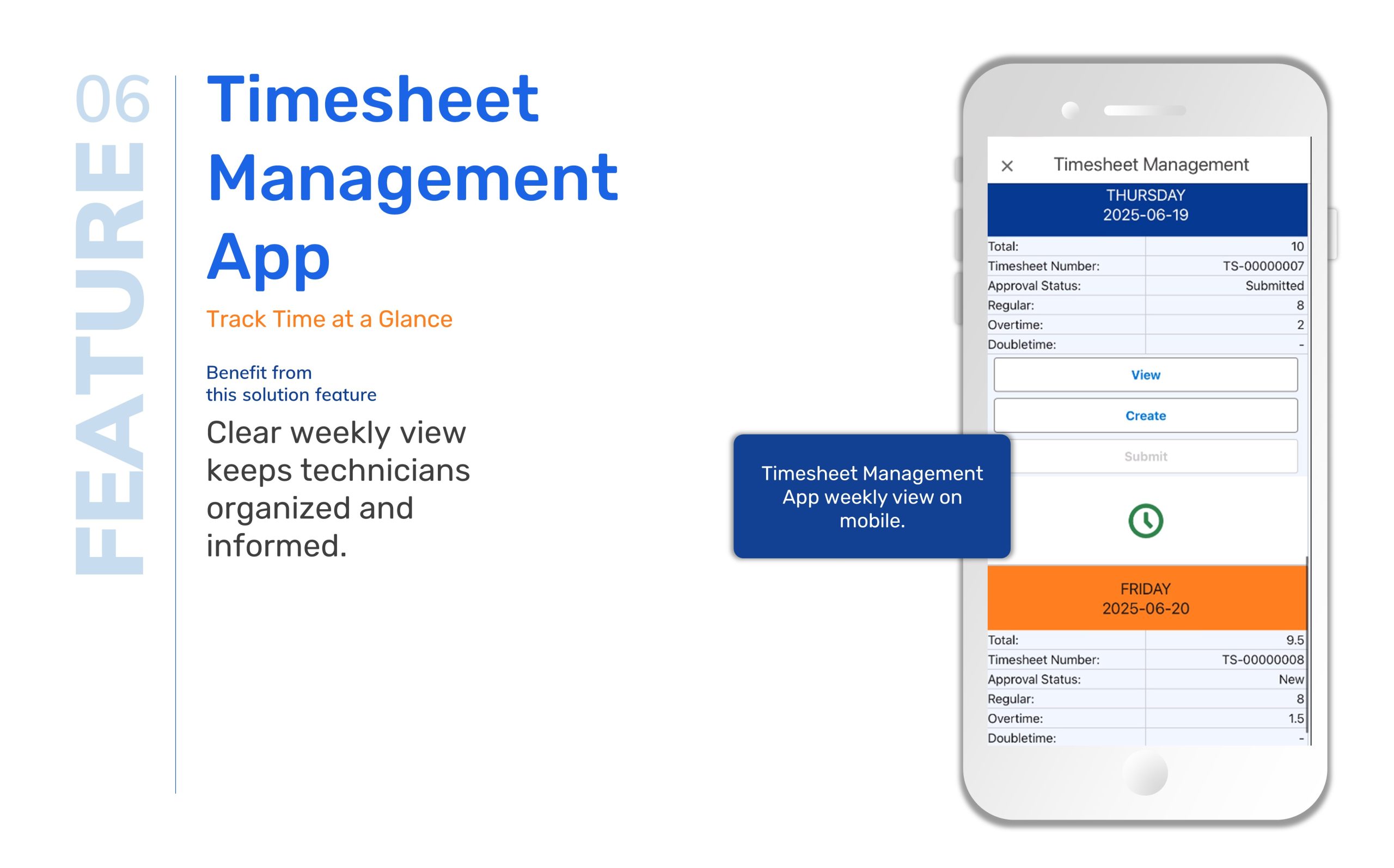 SFS-X feature Timesheet management app