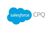 Salesforce CPQ logo featuring the blue Salesforce cloud icon with “CPQ” in gray text.