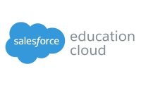 Salesforce Education Cloud logo featuring the blue Salesforce cloud icon next to the word “education cloud” in gray text.