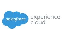 Salesforce Experience Cloud logo featuring the blue Salesforce cloud icon next to the word “experience cloud” in gray text.