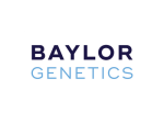Baylor Genetics logo with “BAYLOR” in dark blue uppercase letters and “GENETICS” in light blue uppercase letters below.