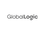 GlobalLogic logo with the company name in rounded black lettering, combining “Global” and “Logic” into a single word.
