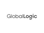 GlobalLogic logo with the company name in rounded black lettering, combining “Global” and “Logic” into a single word.