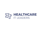 Healthcare IT Leaders logo with a geometric icon on the left and the words “HEALTHCARE IT LEADERS” in bold blue lettering.