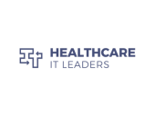Healthcare IT Leaders logo with a geometric icon on the left and the words “HEALTHCARE IT LEADERS” in bold blue lettering.