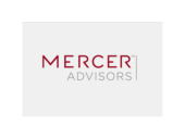 Mercer Advisors logo with “MERCER” in red uppercase text and “ADVISORS” in light gray below it, separated by a thin vertical line.