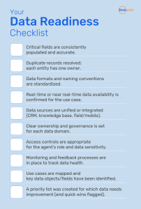 Data Readiness Checklist