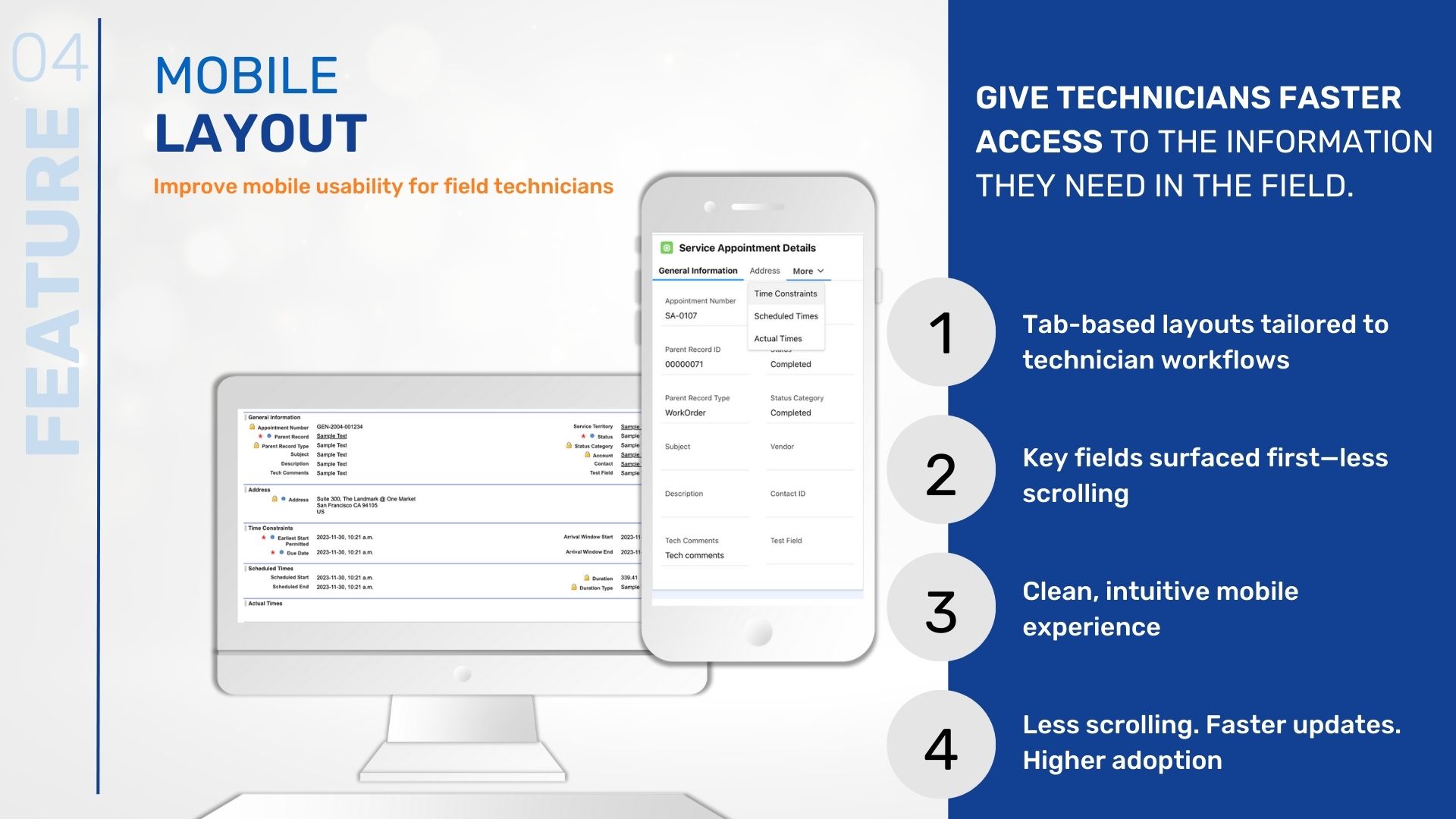SFS-X feature Mobile layout