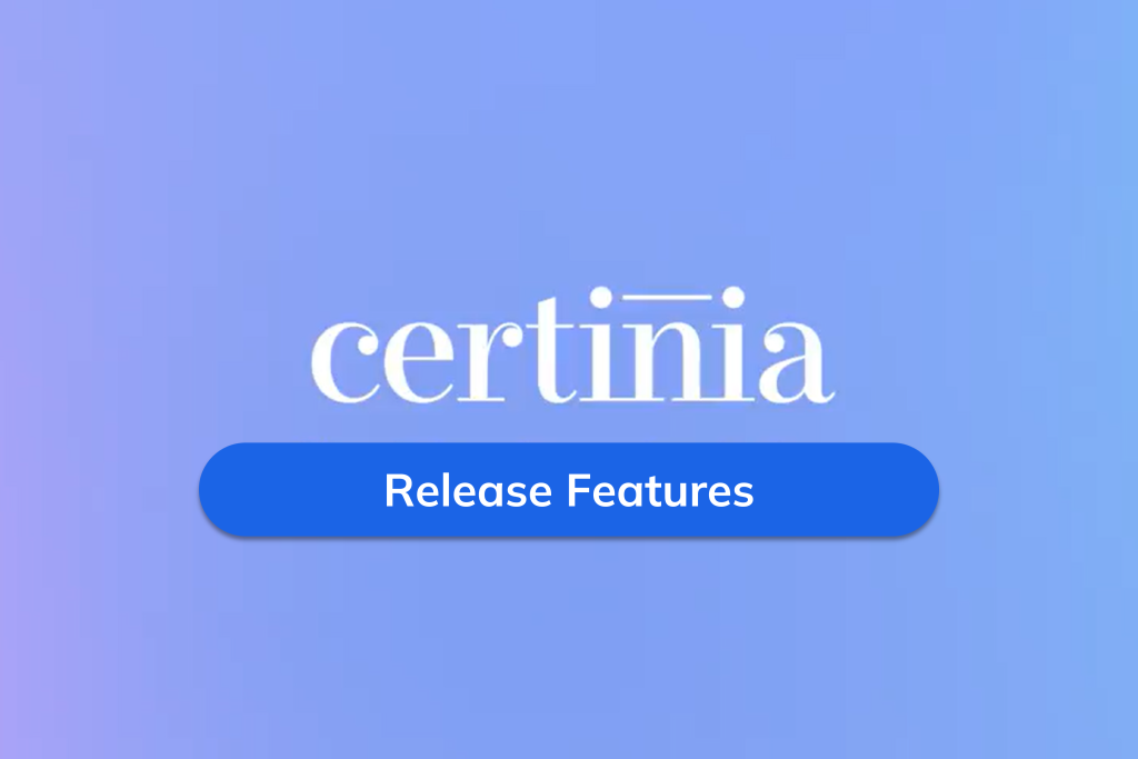 Certinia Release Features